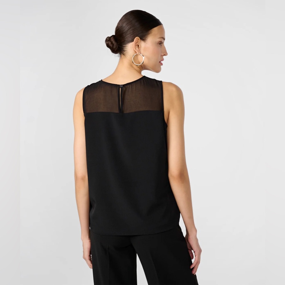 Black top with transparency from banana republic